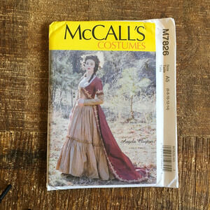 McCalls Sewing Pattern M7826 Regency Rococo Era Robe Skirt Costume 6-14 UNCUT